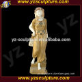 outdoor decoration hand carved natural stone woman statue